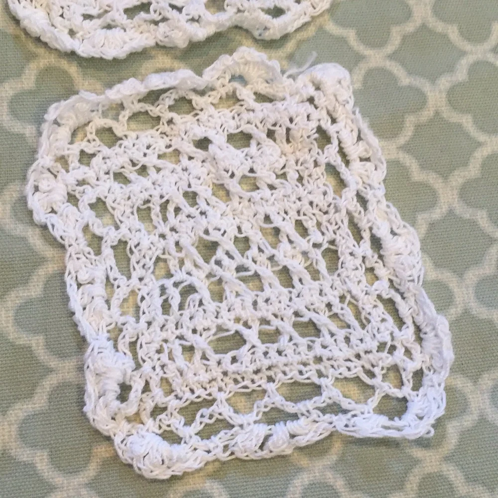 8pc Handmade Crochet Placemats & Coasters Set Of 4